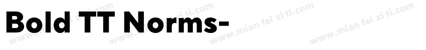 Bold TT Norms字体转换